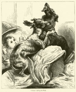 Gelert Killing the Wolf by English School