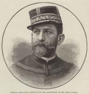 General Boulanger, elected for the Department of the Seine, Paris by English School