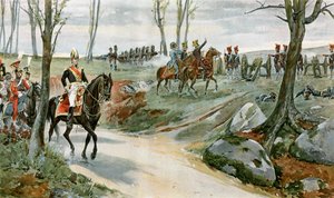 General Drouot and the Guard Artillery at Hanau by English School
