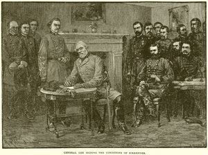 General Lee Signing the Conditions of Surrender
