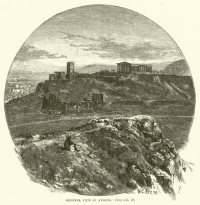 General View of Athens, Acts, xvii by English School