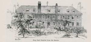 General View of Grey Coat Hospital from the Garden by English School