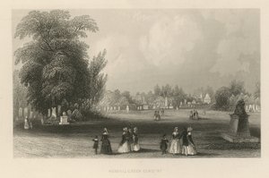 General View of Kensal Green Cemetery by English School