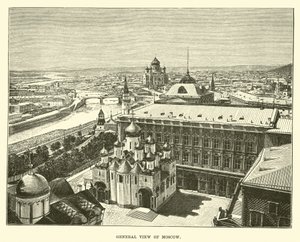 General View of Moscow by English School