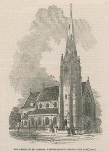 General View of the New Church of St. Gabriel by English School