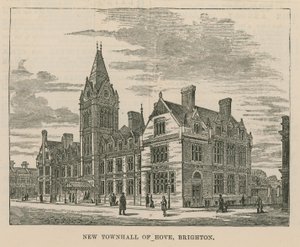 General view of the new Town Hall of Hove by English School