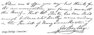 George Bartley, Comedian