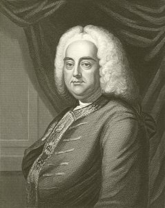 George F Handel by English School