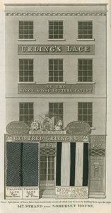 George Frederick Urling & Co, lace sellers, 147 Strand, near Somerset House, London by English School