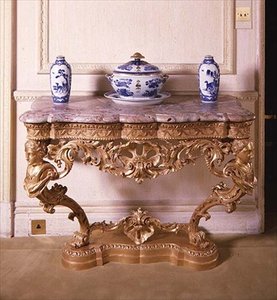 George II carved console table, c.1750 by English School