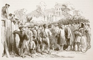George Whitefield Preaching, illustration from Cassell