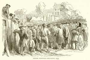 George Whitefield Preaching, 1735 by English School