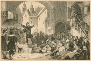 George Wishart preaching at Dundee during the Plague