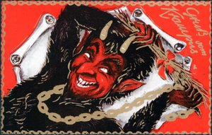 German Christmas card by English School