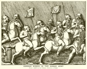 German Riders in the Roman Army by English School