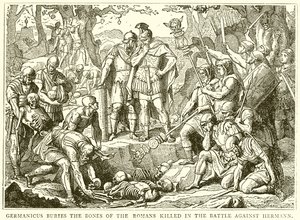 Germanicus Buries the Bones of the Romans Killed in the Battle against Hermann by English School