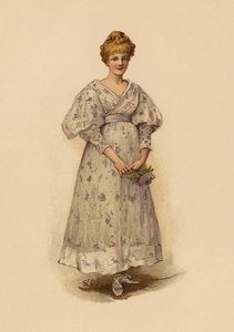 Girl Holding a Posy