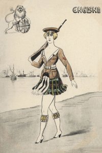 Girl in Scottish Uniform