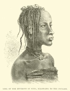 Girl from the environs of Sego, belonging to the Foulahs by English School