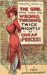 Girl Reading a Theatre Flier by English School