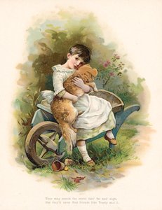 Girl with her dog by English School