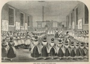 Girls School: Singing the Evening Hymn by English School
