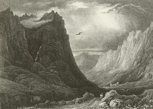Glencoe, Looking Down the Pass by English School