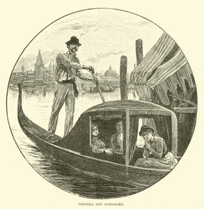 Gondola and Gondolier by English School