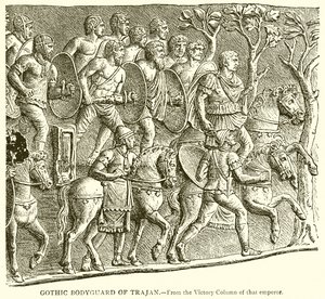 Gothic Bodyguard of Trajan by English School