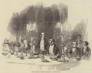 Grand Banquet to Viscount Palmerston by the Reform Club by English School