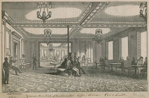 Grand British and Continental Coffee House, Cornhill by English School