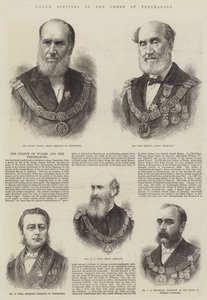 Grand Officers of the Order of Freemasons by English School
