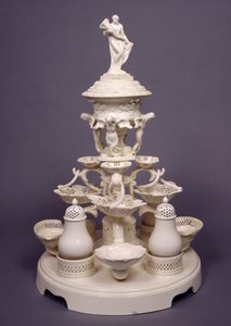 Grand Plat de Menage or, table centrepiece, Leeds Pottery, c.1780