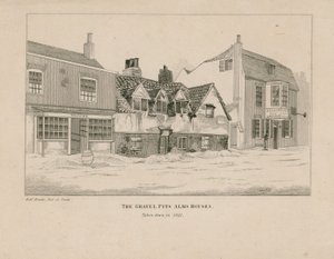 Gravel Pit Alms Houses, Notting Hill Gate, London