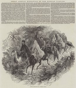 Great Annual Migration of the Russian Tartars by English School