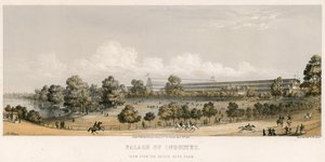 Great Exhibition, 1851, From the Bridge, Hyde Park by English School