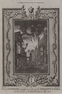 Great Fire of London, 1666 by English School