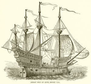 Great Ship of King Henry VIII by English School