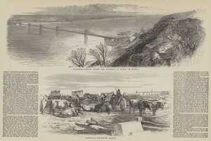 Great Suspension-Bridge in Russia by English School
