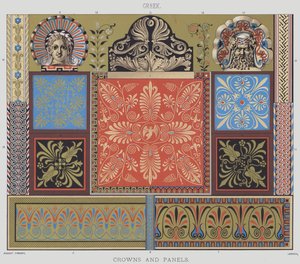 Greek, Crowns and Panels by English School