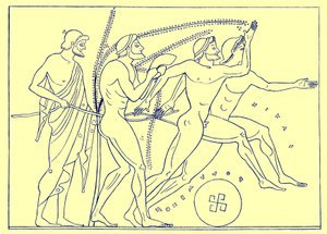 Greek Runners, Illustration for Olympia by English School