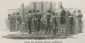 Greenwich Royal Hospital Schools; Taking and Recording Sextant Observations