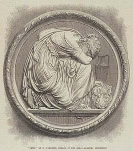 Grief, by R Siemering, Berlin, in the Royal Academy Exhibition