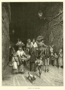 Grotto of Posilippo by English School