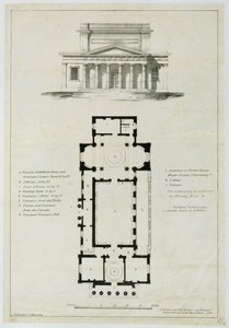 Ground Plan of the Lower Assembly Rooms, Bath, engraved by Charles Hullmandel