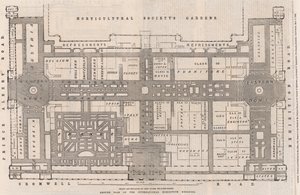 Ground plan of the International Exhibition Building by English School