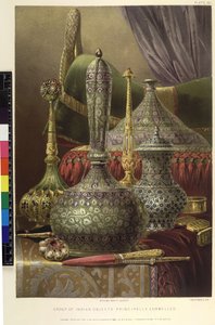 Group of Indian Objects, Principally Enamelled, from 
