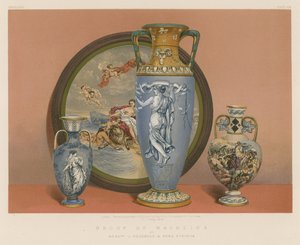 Group of Majolica by English School