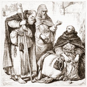 Group of Mendicant Friars, illustration from The History of Protestantism by James Aitken Wylie, 1878 by English School