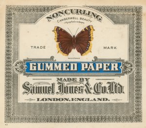 Gummed Paper, made by Samuel Jones & Co Ltd, London